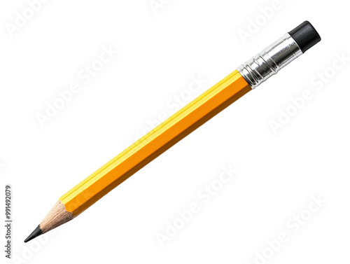 a pencil with a black rubber tip