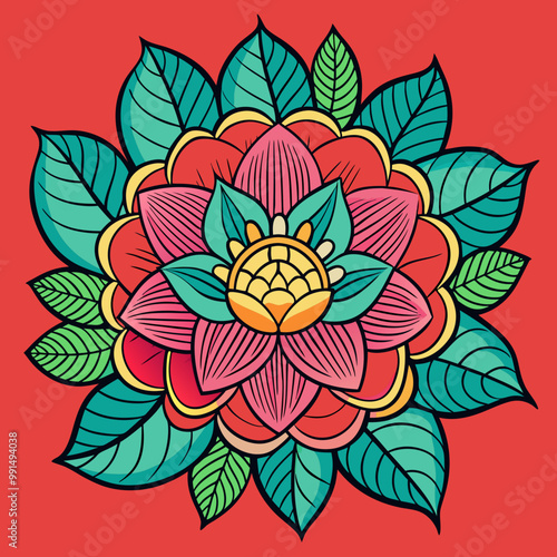 lotus flower isolated on white background