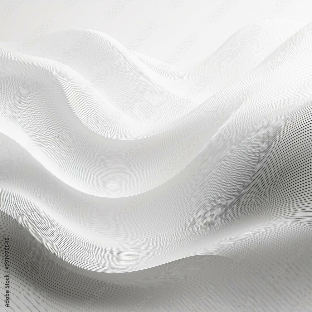 Abstract Wave Background. Minimal White Geometric Wallpaper Abstract Wave Background. Minimal White Geometric Wallpaper