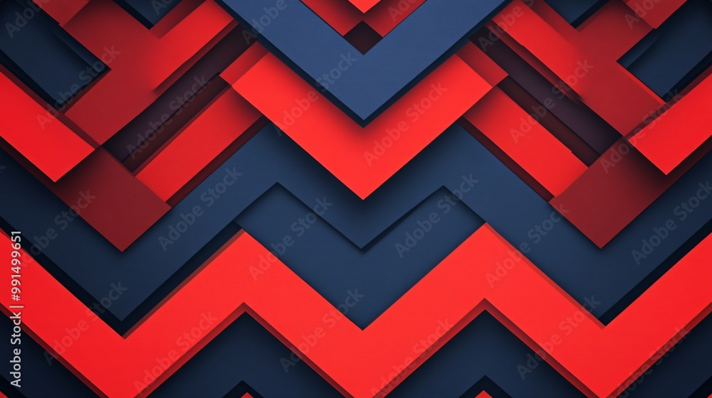 Abstract geometric pattern with red and blue shapes. Abstract geometric pattern with red and blue shapes.
