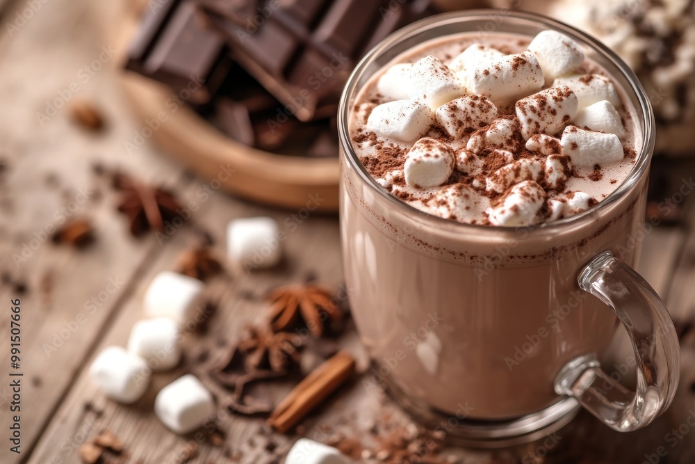 Hot Chocolate with Marshmallows Hot Chocolate with Marshmallows