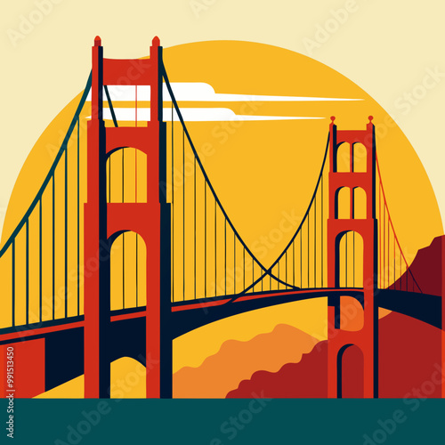 golden gate bridge at sunset