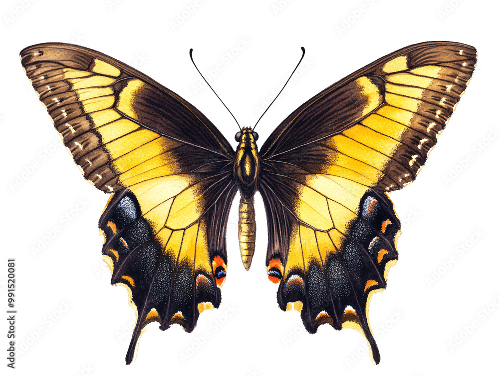 a yellow and black butterfly a yellow and black butterfly