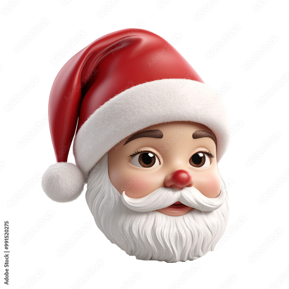 Santa Claus Christmas 3D Render Illustration Santa Claus Christmas 3D Render Illustration