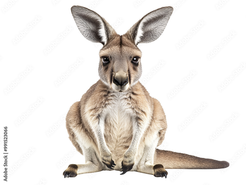 a kangaroo with large ears a kangaroo with large ears