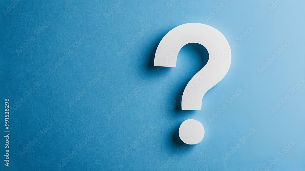 A question mark symbol representing FAQ, information, and problem-solving concepts. It encompasses themes of quizzes, tests, surveys, support, knowledge, and decision-making A question mark symbol representing FAQ, information, and problem-solving concepts. It encompasses themes of quizzes, tests, surveys, support, knowledge, and decision-making