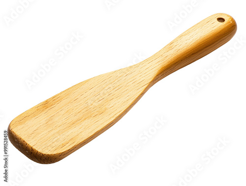 a wooden spoon with a handle