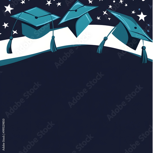 Celebrate Graduation Day with creative card backgrounds that capture the excitement pride this milestone Featuring caps,diplomas, and bright confetti,these designs bring joy and energy to the occasion photo