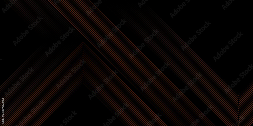 Obraz premium Abstract beautiful perfect random red lines background. abstract red lines with black background creative geometric triangle shape. perfect random abstract line background. Vector illustration.