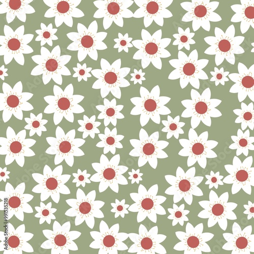 Pattern flowers abstract color 