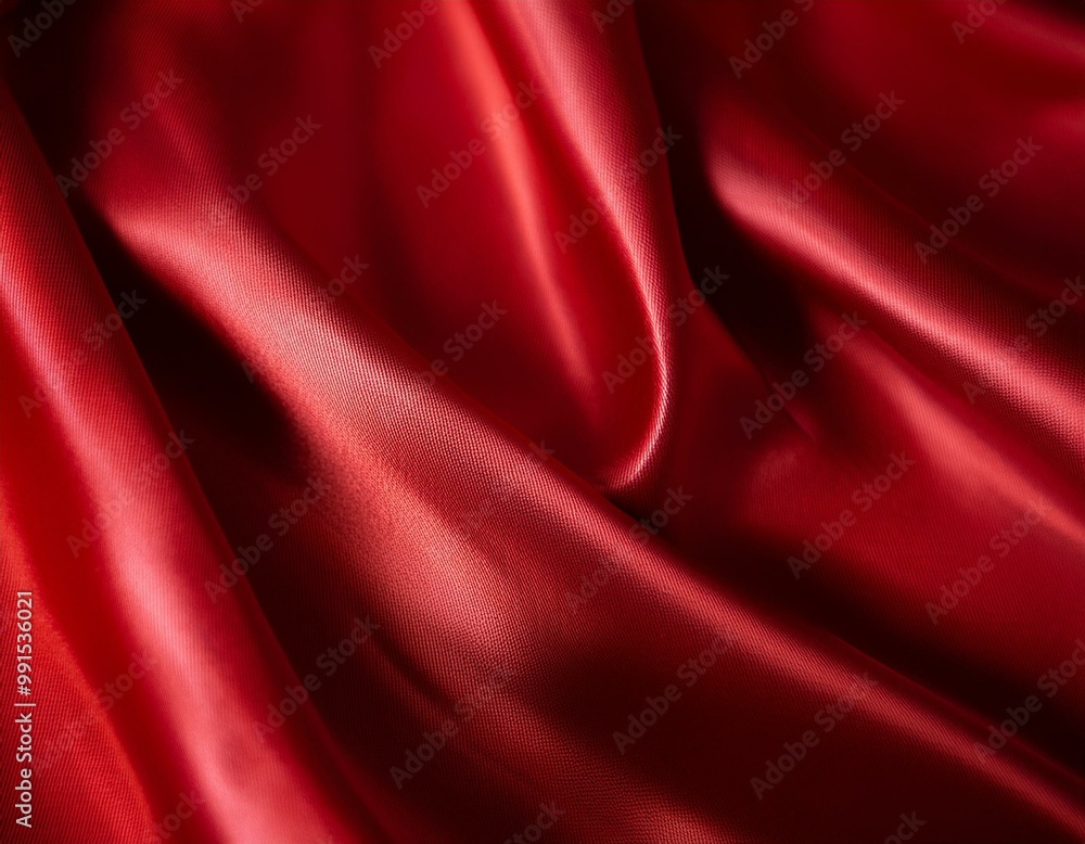 Luxury red satin smooth fabric background for celebration, ceremony, event invitation card or advertising poster Luxury red satin smooth fabric background for celebration, ceremony, event invitation card or advertising poster