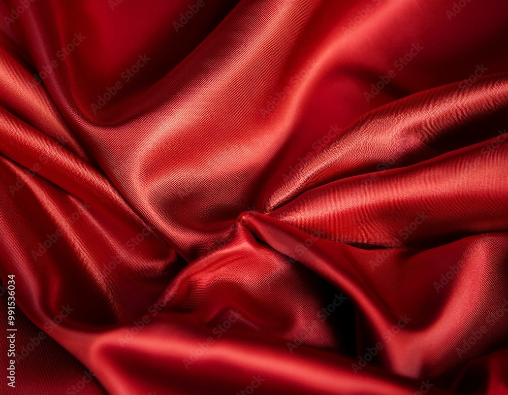 Luxury red satin smooth fabric background for celebration, ceremony, event invitation card or advertising poster Luxury red satin smooth fabric background for celebration, ceremony, event invitation card or advertising poster