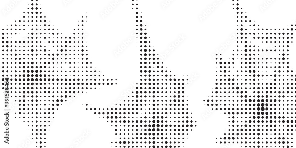 Fototapeta premium Background with monochrome dot texture. Polka dot pattern template. Background with black dots - stock vector dots basic background dots