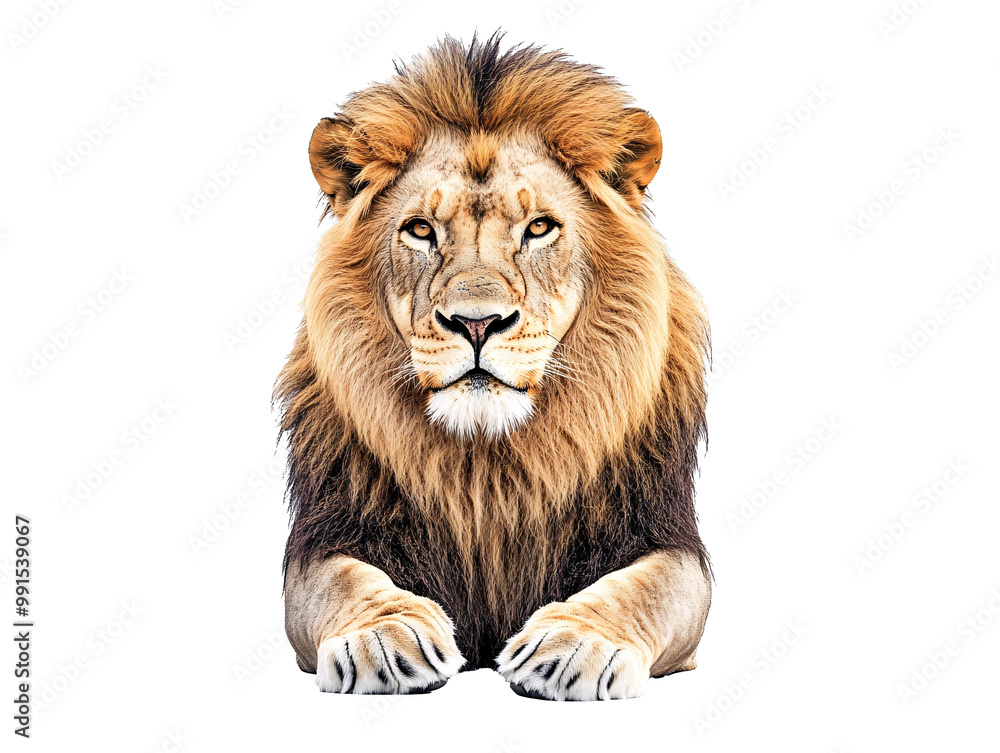 a lion lying down looking at the camera a lion lying down looking at the camera