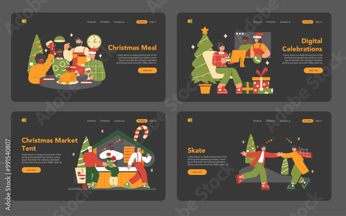 Christmas. Flat Vector Illustration