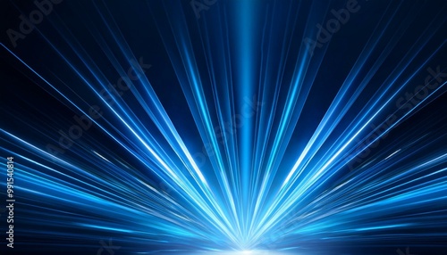 Promotional display design showcasing blue radiance on dark background, cyber monday special offers