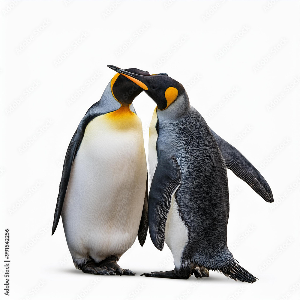 Obraz premium manchot, amour, tendresse, parent, protecteur, oiseau, animal, antarctique, faune, nature, froid, roi, empereur, glace, neige, frigide, animal, blanc, îles malouines, hiver, arctique, jardin zoologiq
