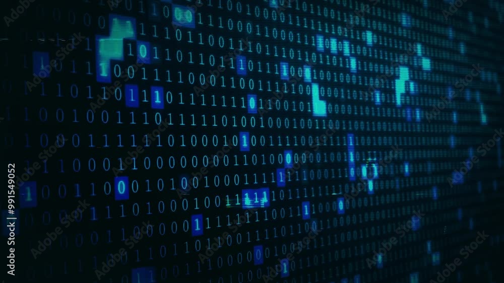 Technology Information Cyber Security Binary Number Data Processing Technology Information Cyber Security Binary Number Data Processing