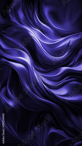 Abstract Blue Silk Background Vertical Format