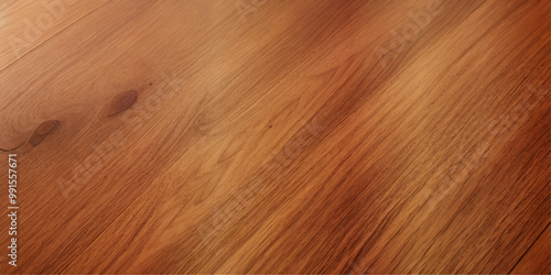 A close up of high gloss lacquered wood paneling with a deep rich brown color the reflective surf.deep brow wood planks with natural texture, wooden retro background, light wooden background, table	