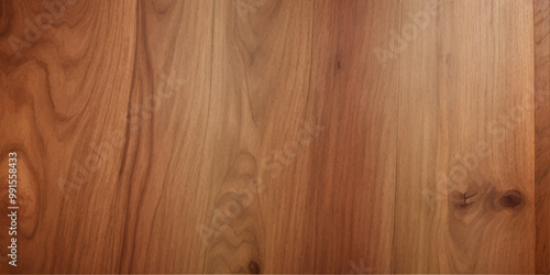 A close up of high gloss lacquered wood paneling with a deep rich brown color the reflective surf.deep brow wood planks with natural texture, wooden retro background, light wooden background, table	