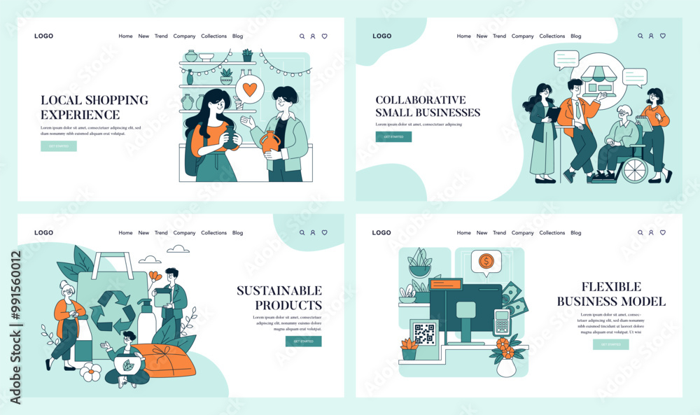 Small Business Saturday. Flat Vector Illustration Small Business Saturday. Flat Vector Illustration