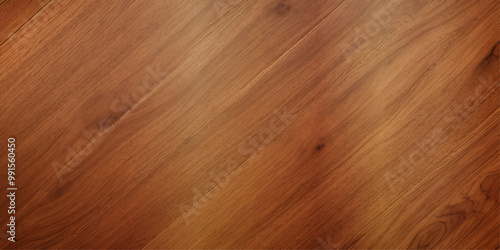 A close up of high gloss lacquered wood paneling with a deep rich brown color the reflective surf.deep brow wood planks with natural texture, wooden retro background, light wooden background, table	