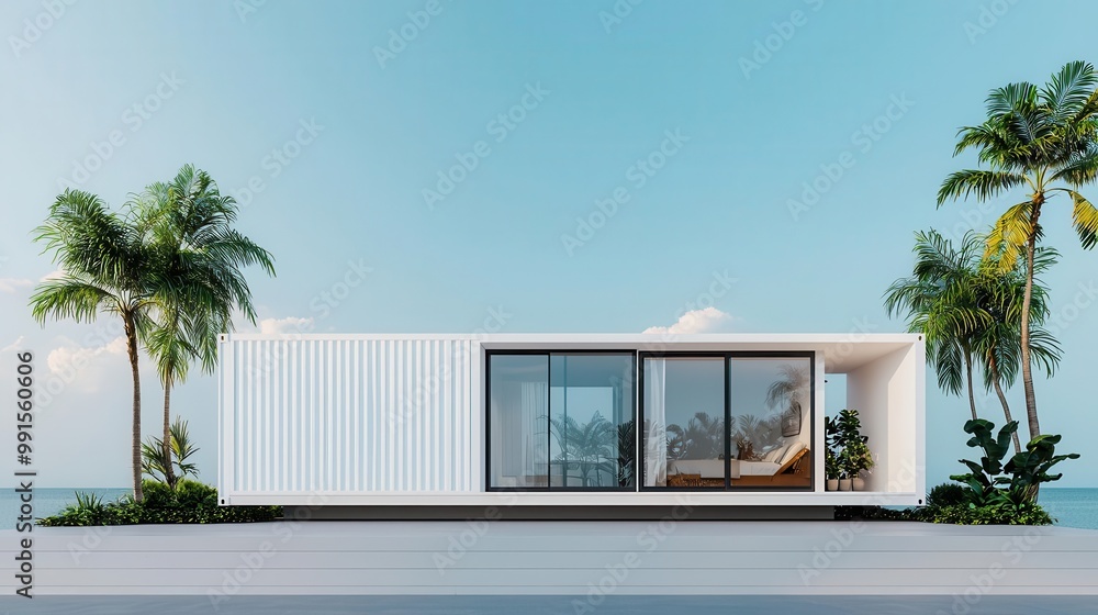 Container house with a chic interior and a rooftop garden, House Container, Chic urban living Container house with a chic interior and a rooftop garden, House Container, Chic urban living