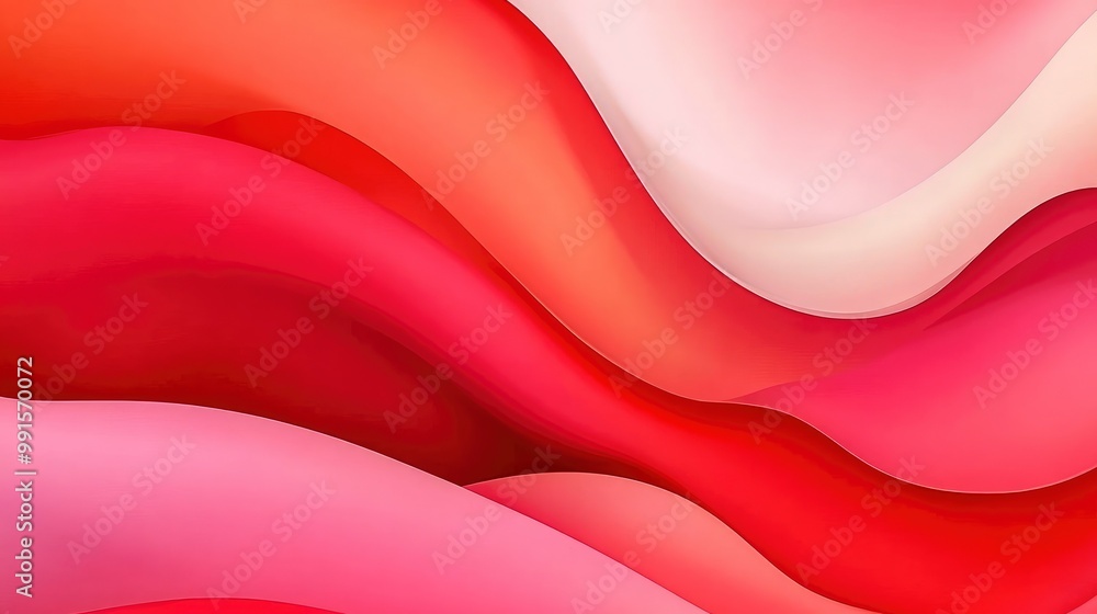 Abstract Red and Pink Waves Abstract Red and Pink Waves