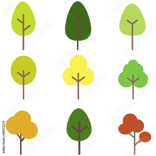 심플한 나무 일러스트 모음