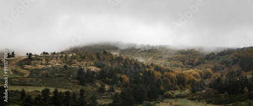 Panorama automnal en Lozère