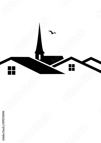 VILLAGE ET SON CLOCHER
