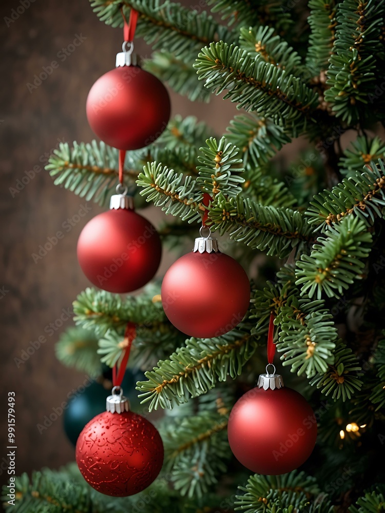 Christmas decorations on a tree. Christmas decorations on a tree.