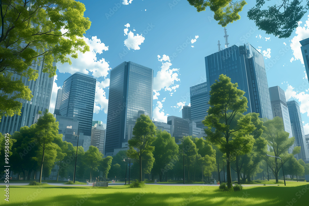 Obraz premium Unusual Urban-Nature Juxtapositions