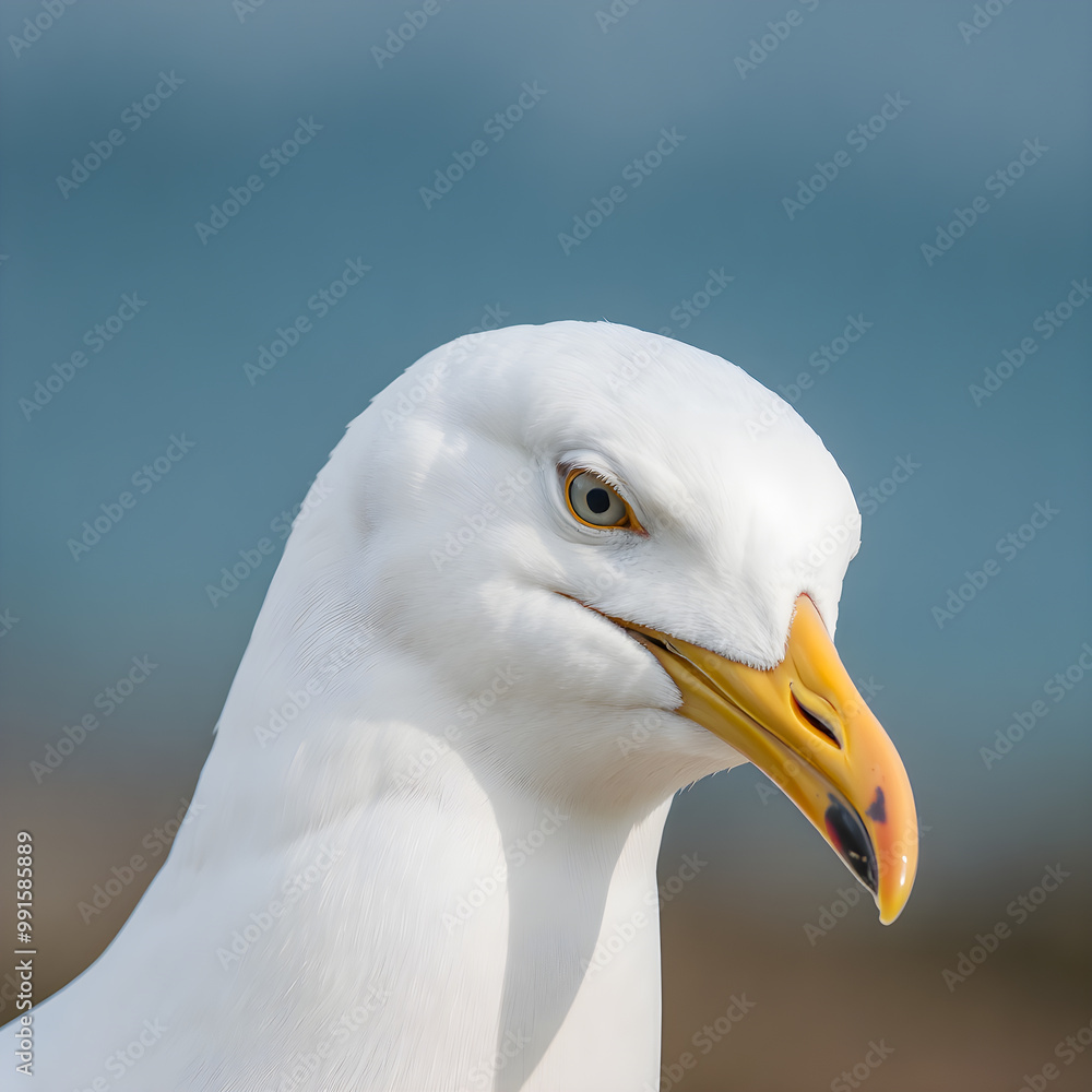 Portrait of a seagull (Larus dominicanus) Portrait of a seagull (Larus dominicanus)