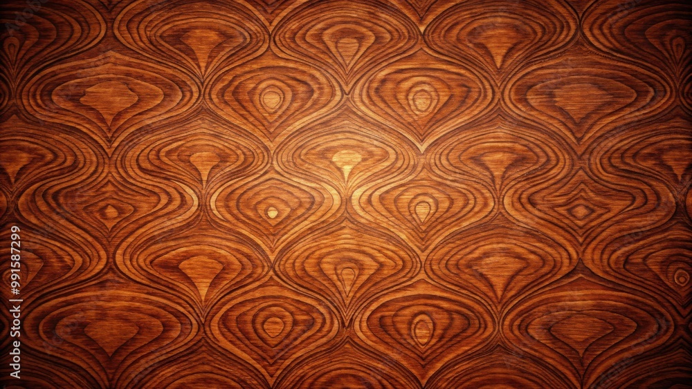 Rich textured mahogany veneer background with a nostalgic 80s style design Rich textured mahogany veneer background with a nostalgic 80s style design