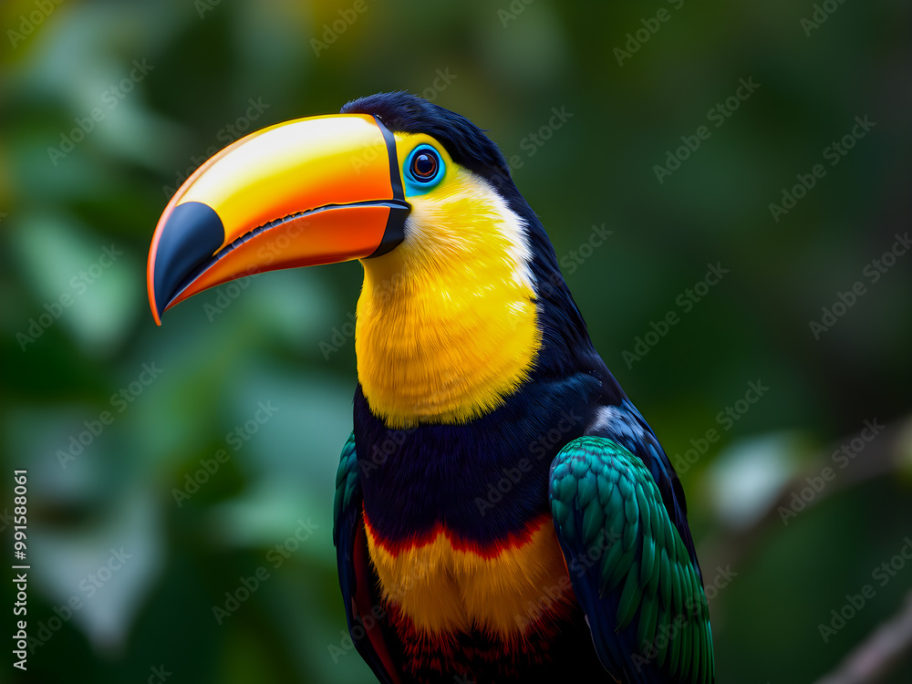 Toucan (Ramphastos toco) in nature Toucan (Ramphastos toco) in nature