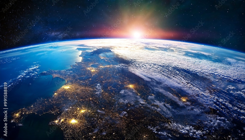 A breathtaking view of Earth from space, showcasing the vastness of the cosmos and the beaut (1) A breathtaking view of Earth from space, showcasing the vastness of the cosmos and the beaut (1)