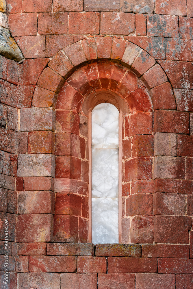 Fototapeta premium Romanesque church of Santa Maria of Mave in Palencia, Spain, exterior view