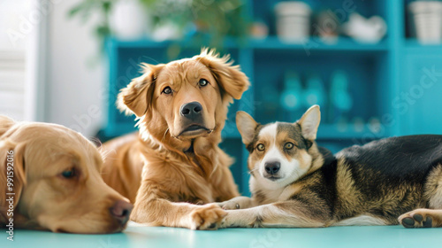 A healthcare quality system where every patient receives care from a team of friendly animals, each skilled in different types of healing, ensuring a holistic and joyful recovery photo