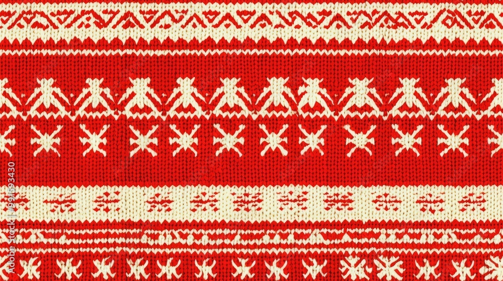 Simple Scandinavian fair isle pattern Simple Scandinavian fair isle pattern