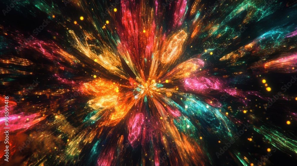 Bokeh stars, shimmering, night sky. Generative AI Bokeh stars, shimmering, night sky. Generative AI