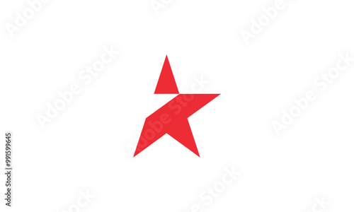 a right star themed graphic image, white background. vector graphic base. photo