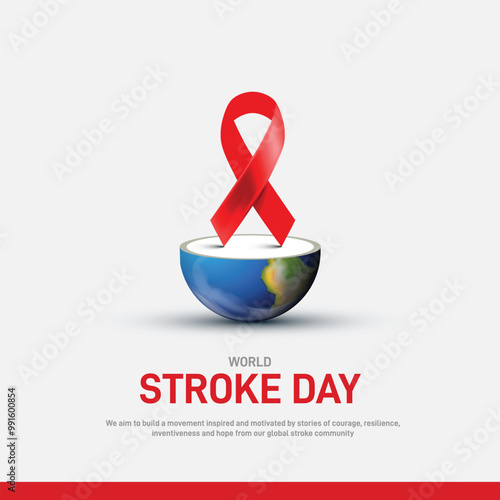 world stroke day. world stroke day creative banner, poster, social media post, background, template, postcard design etc.