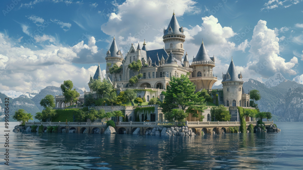 A medical facility located on an enchanted island that appears only to those in need, offering sanctuary and care in a magical setting A medical facility located on an enchanted island that appears only to those in need, offering sanctuary and care in a magical setting