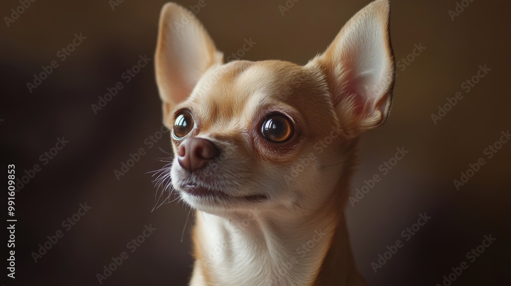 Chihuahua portrait canine companion. Generative AI Chihuahua portrait canine companion. Generative AI