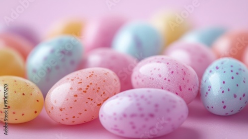 Colorful Speckled Easter Eggs photo