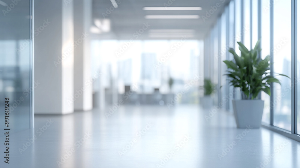 An empty light room with floor-to-ceiling windows and sheer curtains diffusing the sunlight, Sunlit modern office space. An empty light room with floor-to-ceiling windows and sheer curtains diffusing the sunlight, Sunlit modern office space.