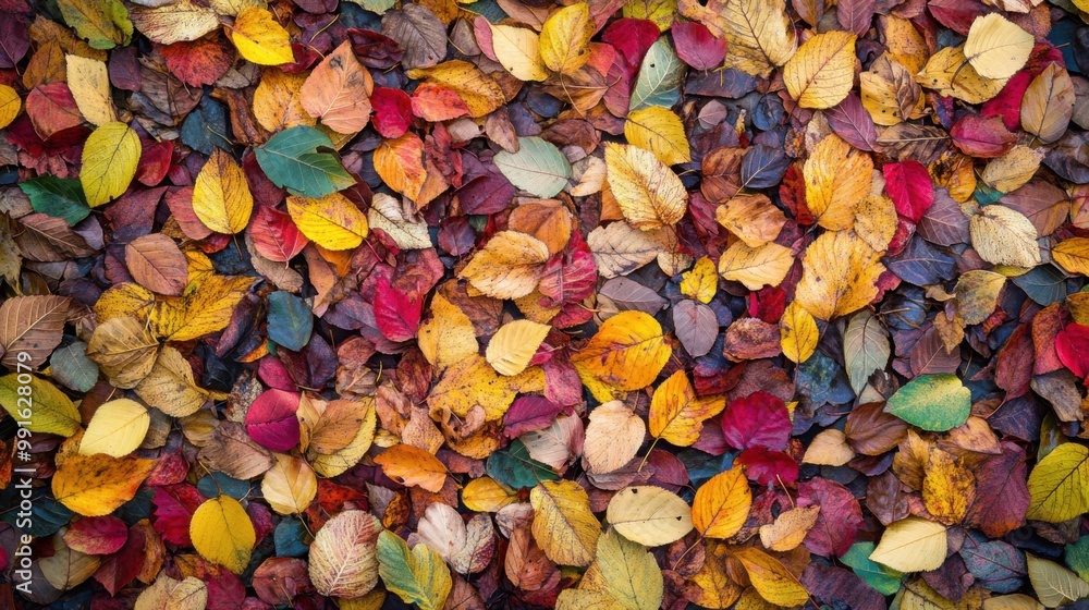Fallen flowers crimson gold. Generative AI Fallen flowers crimson gold. Generative AI