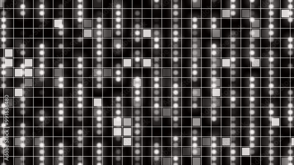 Beautiful White Striped Black Tartan Pattern. . Digital technology background with square particles.Check Gingham Artwork for Garments and Textiles. Beautiful White Striped Black Tartan Pattern. . Digital technology background with square particles.Check Gingham Artwork for Garments and Textiles.